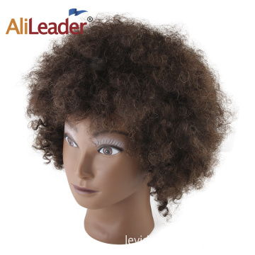 Alileader New Arrival  Popular Human Hair Practice Head Teaching Mannequin Head For Black Women